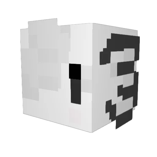gothaxolotl Minecraft avatar head, 3D render