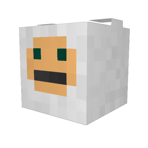 gothborg Minecraft avatar head, 3D render