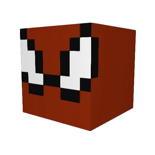 gothbrew Minecraft avatar head, 3D render