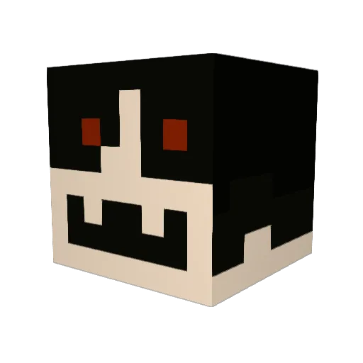 gothchick700 Minecraft avatar head, 3D render