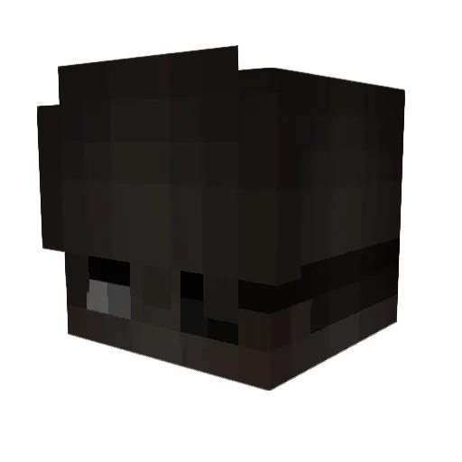 gothclxps78c Minecraft avatar head, 3D render
