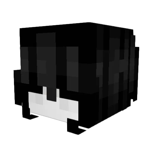 gothdecay Minecraft avatar head, 3D render