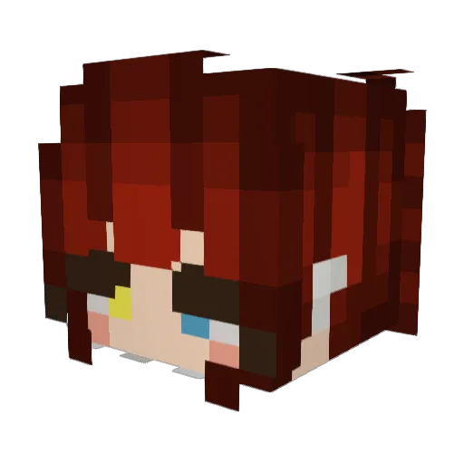 gothic_seraphim Minecraft avatar head, 3D render