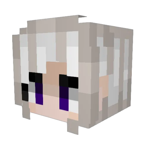 gothinabox Minecraft avatar head, 3D render