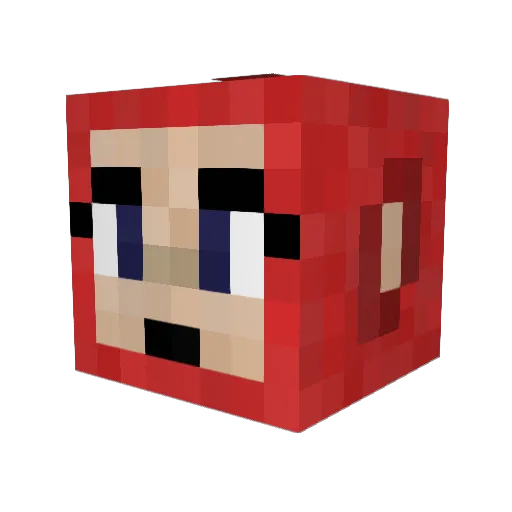 gothisfreetaco Minecraft avatar head, 3D render