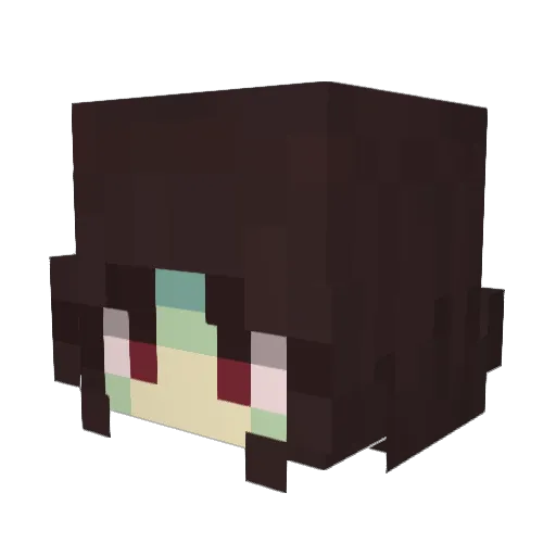 gothry Minecraft avatar head, 3D render