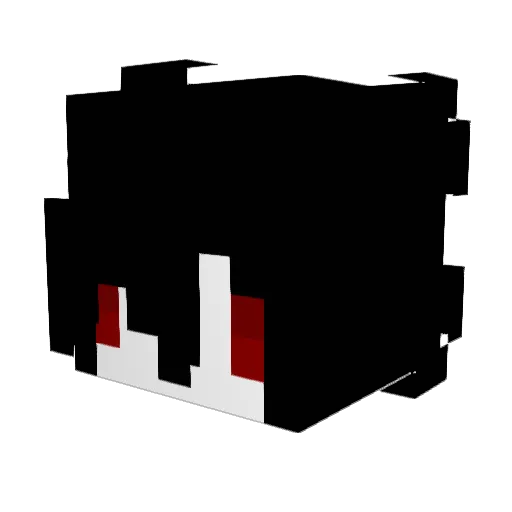 gothtrapmoney166 Minecraft avatar head, 3D render