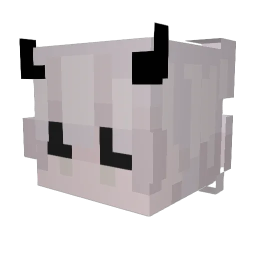 gotihc Minecraft avatar head, 3D render