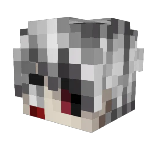 gotiq Minecraft avatar head, 3D render