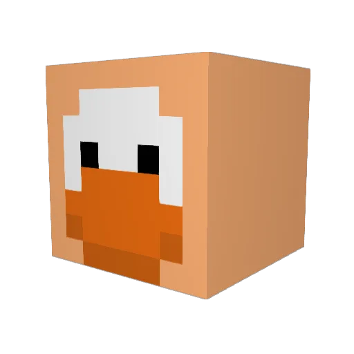 gotjams Minecraft avatar head, 3D render
