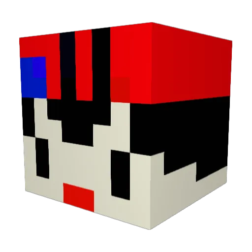 goto12345 Minecraft avatar head, 3D render