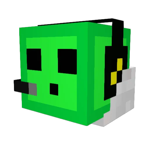 gottaluvbau Minecraft avatar head, 3D render