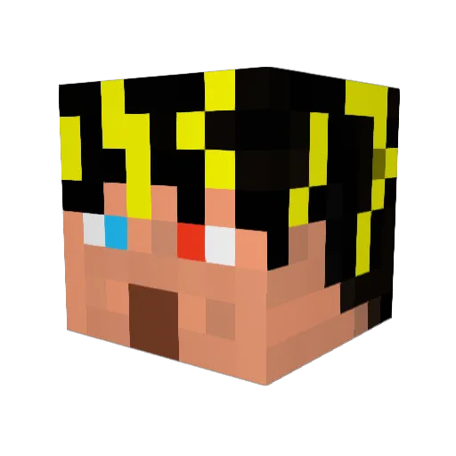 gottu_1230 Minecraft avatar head, 3D render