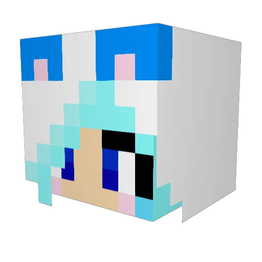 gotvox Minecraft avatar head, 3D render