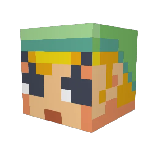 gotzvon Minecraft avatar head, 3D render