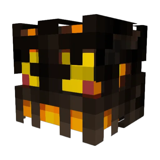 goudhakker Minecraft avatar head, 3D render