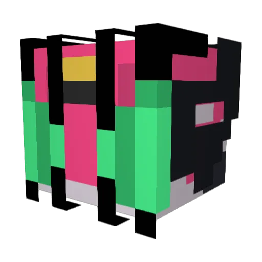 gouge666 Minecraft avatar head, 3D render
