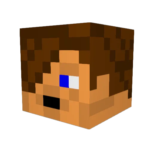 gougou99 Minecraft avatar head, 3D render