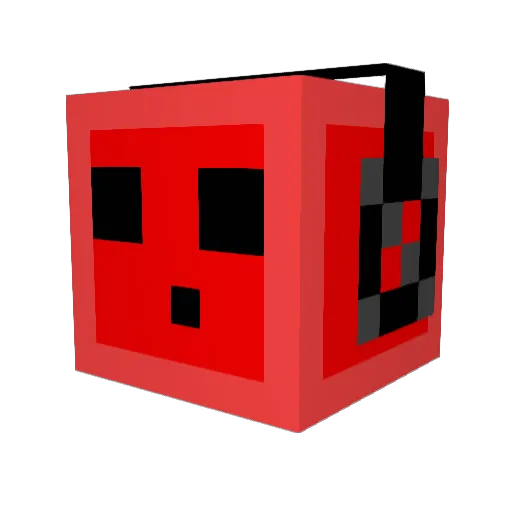 goulouc Minecraft avatar head, 3D render