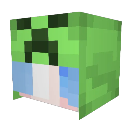 gourai0722 Minecraft avatar head, 3D render