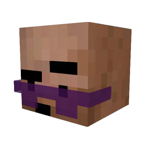 gourdinasse Minecraft avatar head, 3D render