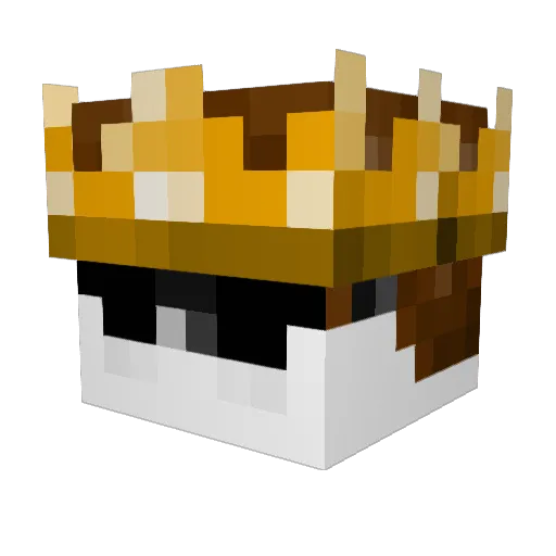 goviking Minecraft avatar head, 3D render