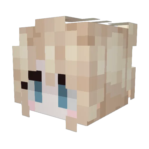 govlin_ Minecraft avatar head, 3D render