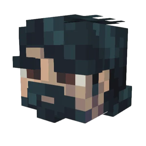 govnoed34367 Minecraft avatar head, 3D render