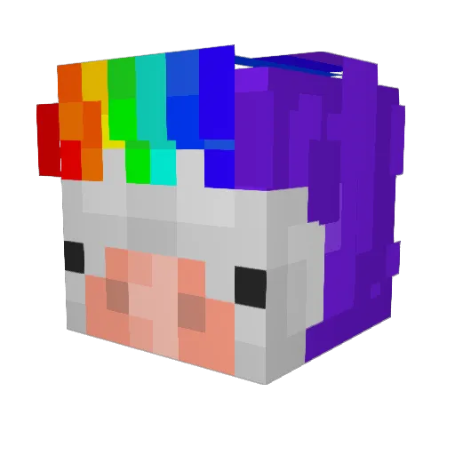 govyaduna Minecraft avatar head, 3D render