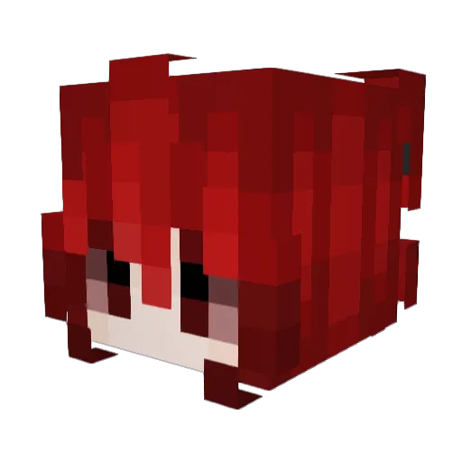 gowahate Minecraft avatar head, 3D render