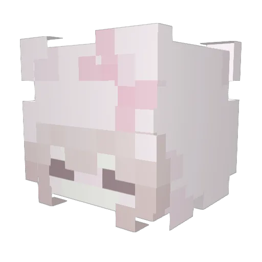 goyai_ Minecraft avatar head, 3D render