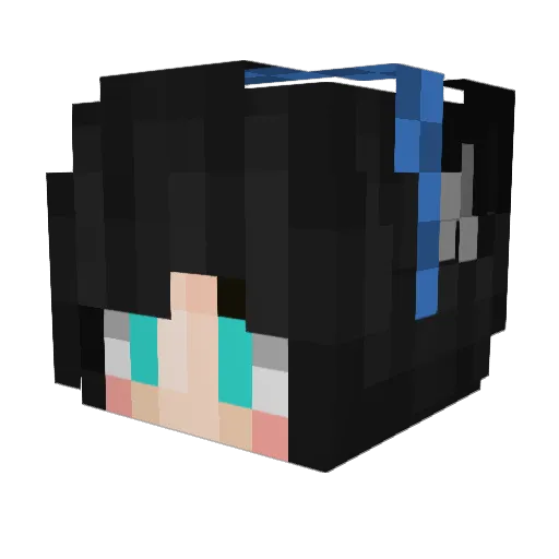 goyaneudo Minecraft avatar head, 3D render