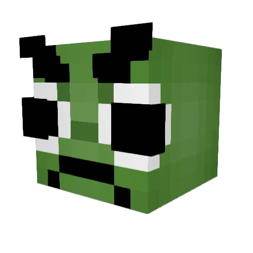 gozn Minecraft avatar head, 3D render