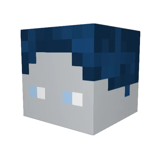 gp1040 Minecraft avatar head, 3D render