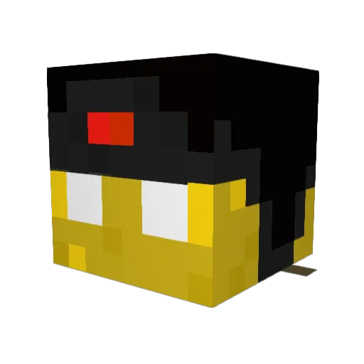 gp985 Minecraft avatar head, 3D render