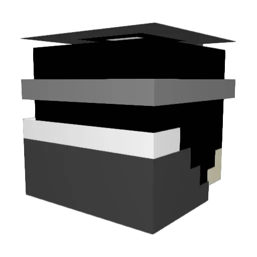 gpAssasin Minecraft avatar head, 3D render