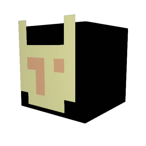 gp_1 Minecraft avatar head, 3D render