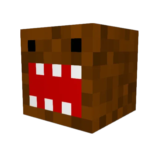 gpf10 Minecraft avatar head, 3D render