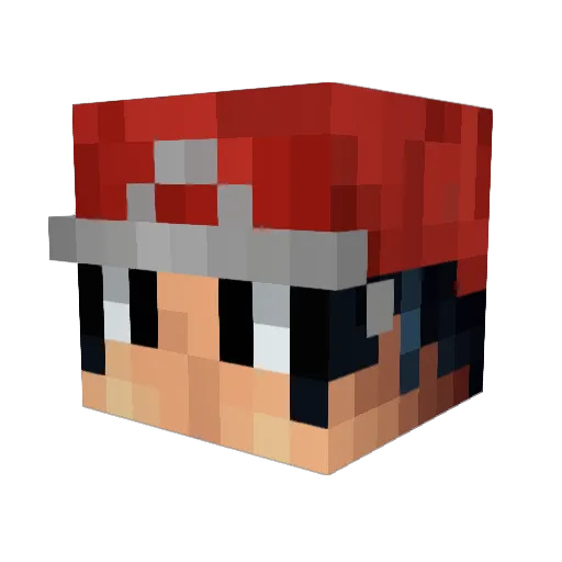 gpfault Minecraft avatar head, 3D render