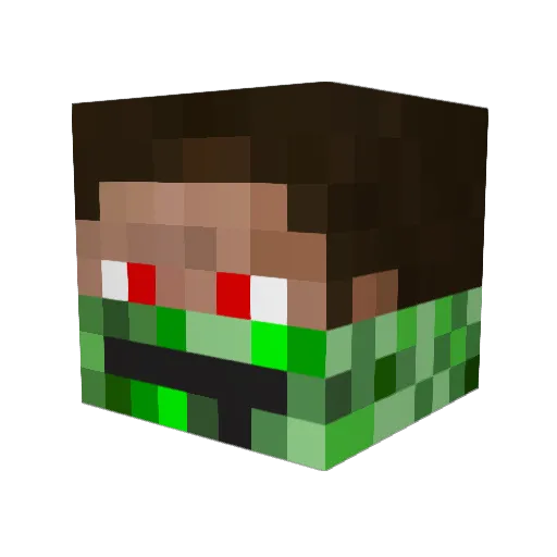 gpj999 Minecraft avatar head, 3D render