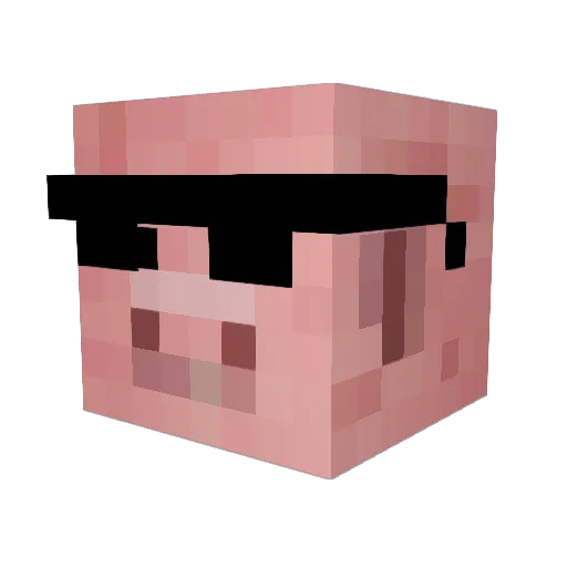 gpondo Minecraft avatar head, 3D render