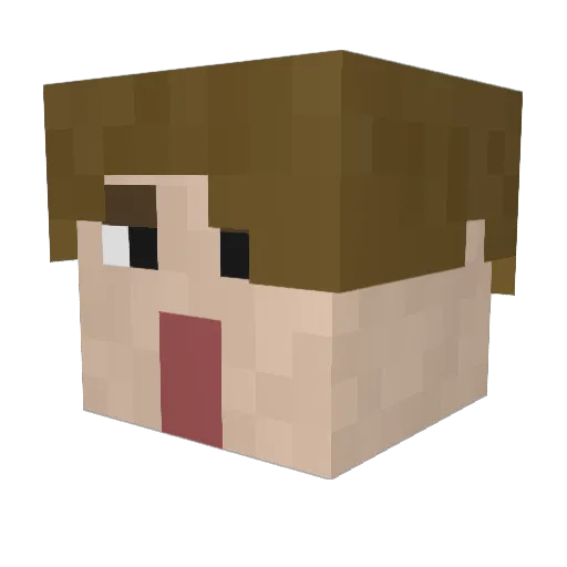 gppoletto Minecraft avatar head, 3D render