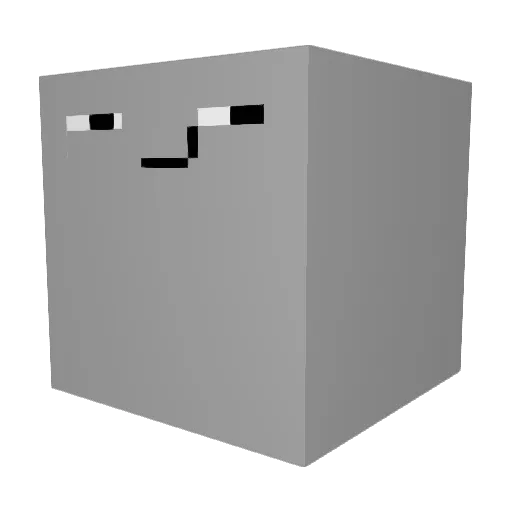 gpwnsdl Minecraft avatar head, 3D render