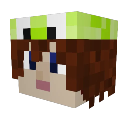 gr1ef Minecraft avatar head, 3D render