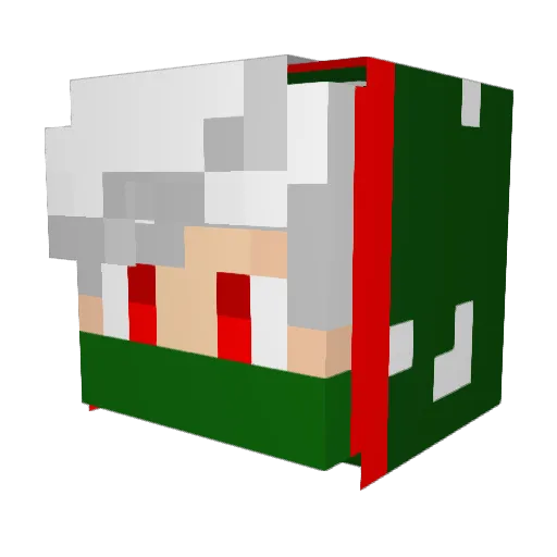 gr1fon Minecraft avatar head, 3D render