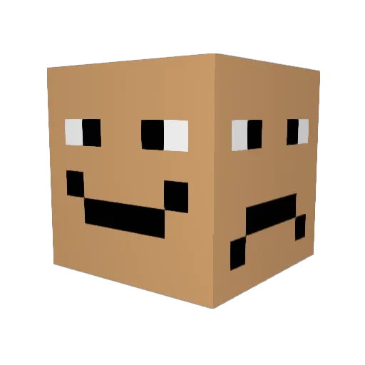gr1gg Minecraft avatar head, 3D render