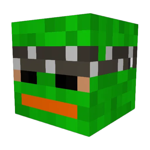 gr33dy951 Minecraft avatar head, 3D render