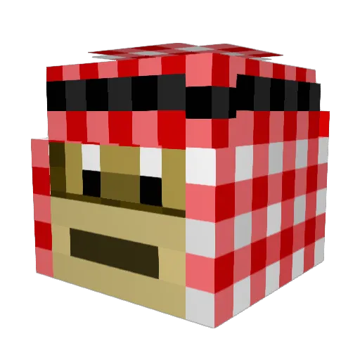 gr33nsp0rkl3 Minecraft avatar head, 3D render