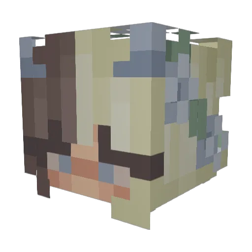 gr4cieh Minecraft avatar head, 3D render