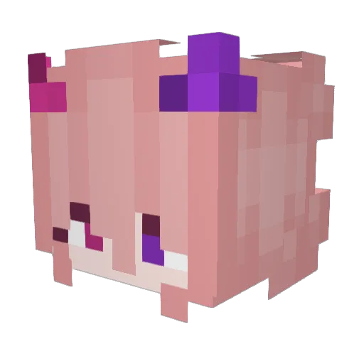 gr4kaa Minecraft avatar head, 3D render